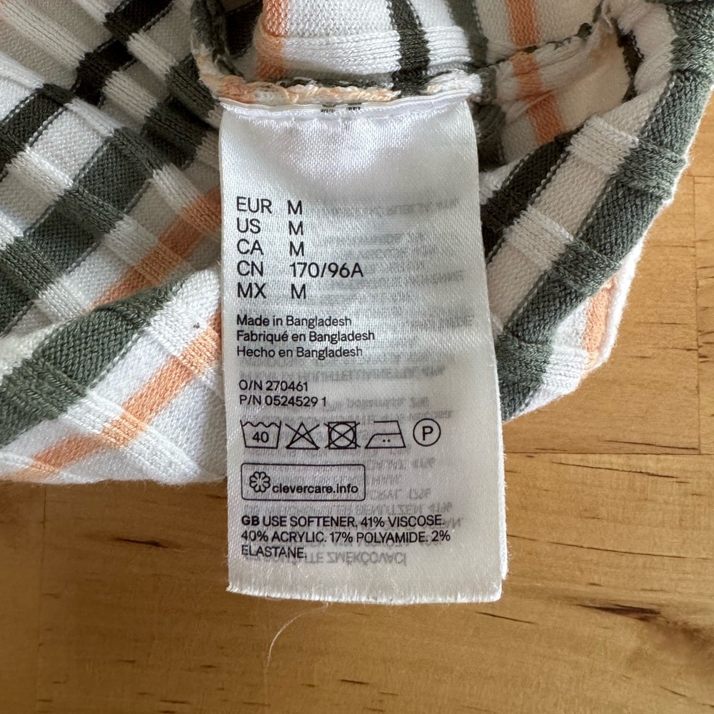 H&M Cosy Ribbed Crop Tank Top - Picture 4 of 4
